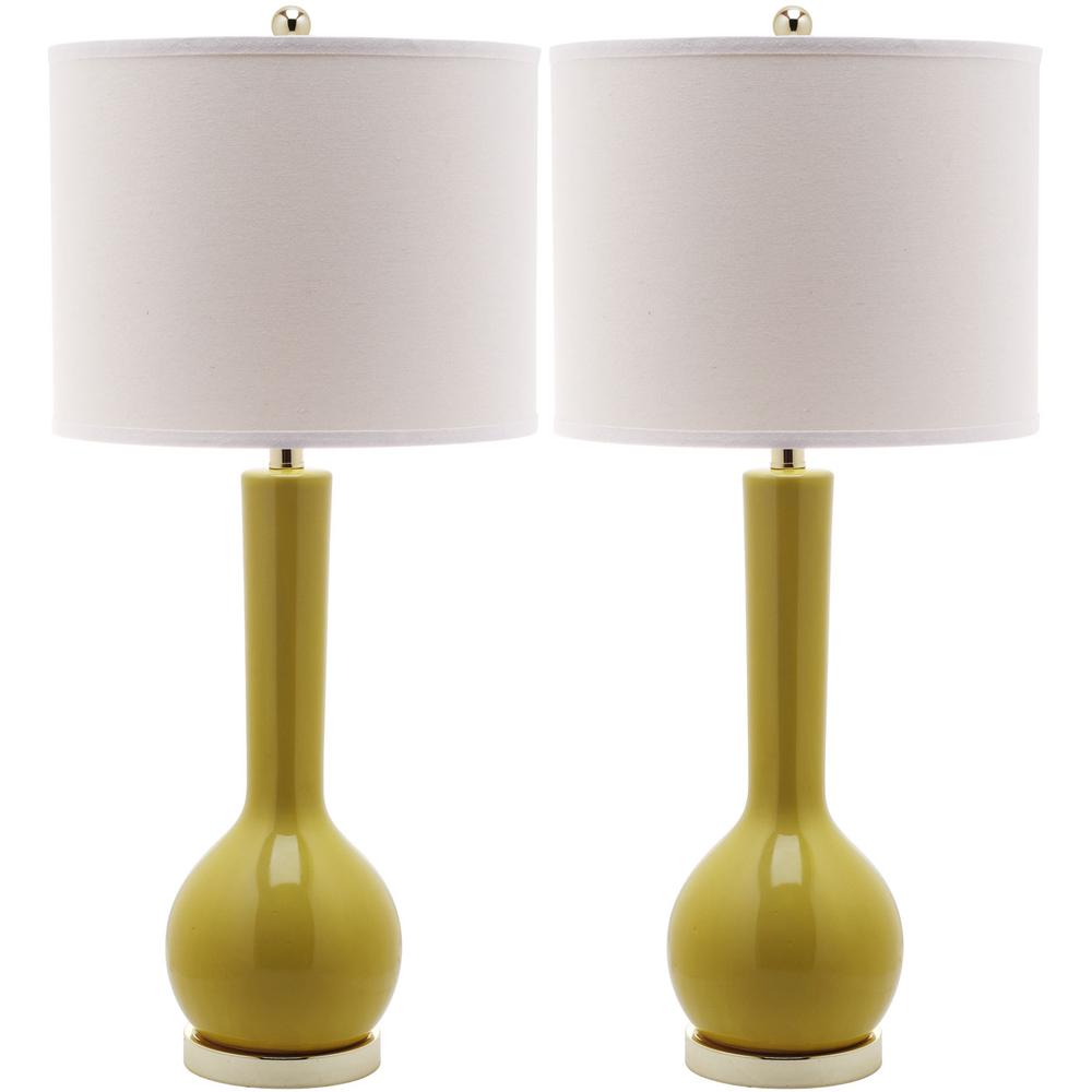 MAE 30.5-INCH H LONG NECK CERAMIC TABLE LAMP, LIT4091H-SET2. Picture 1