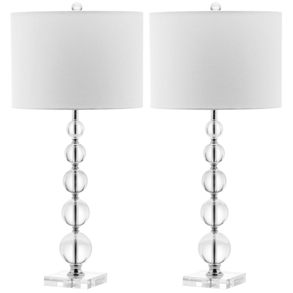 LIAM 29-INCH H STACKED CRYSTAL BALL LAMP. Picture 1