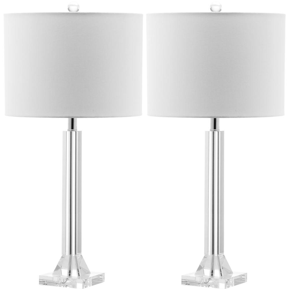 TYRONE 27-INCH H CRYSTAL COLUMN LAMP. The main picture.