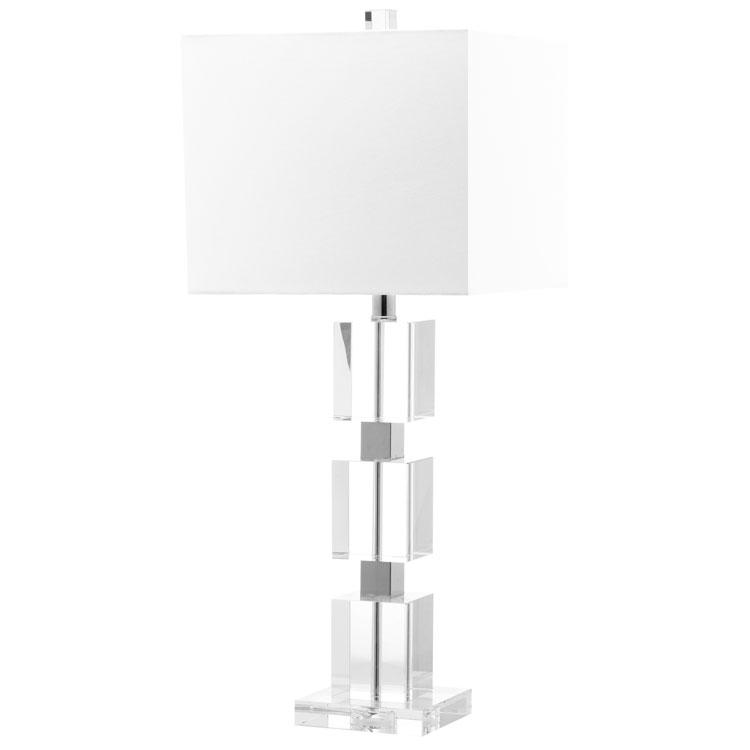 ICE 28-INCH H PALACE CRYSTAL CUBE LAMP. Picture 1