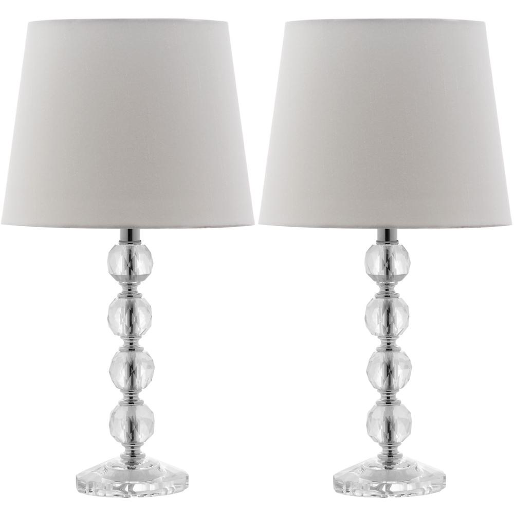 NOLA 16-INCH H STACKED CRYSTAL BALL LAMP, LIT4123C-SET2. The main picture.