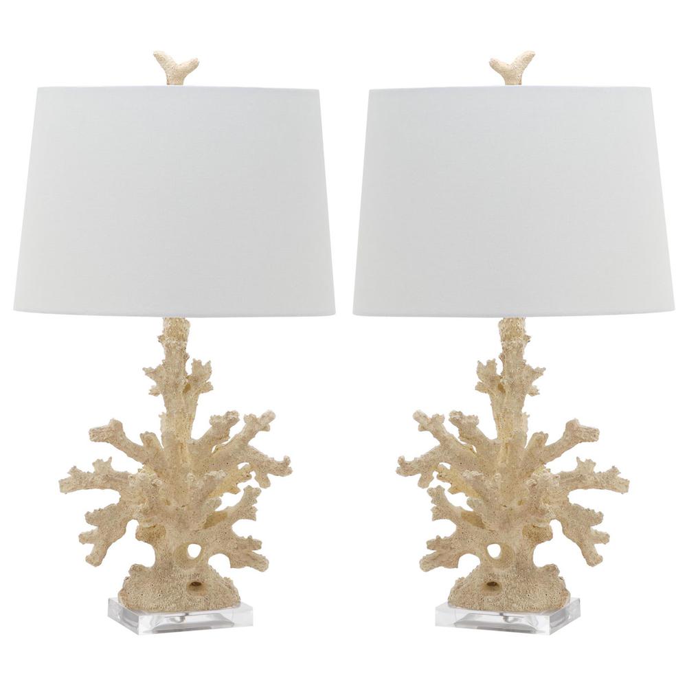CORAL BRANCH 28.5-INCH H TABLE LAMP, LIT4161A-SET2. Picture 1