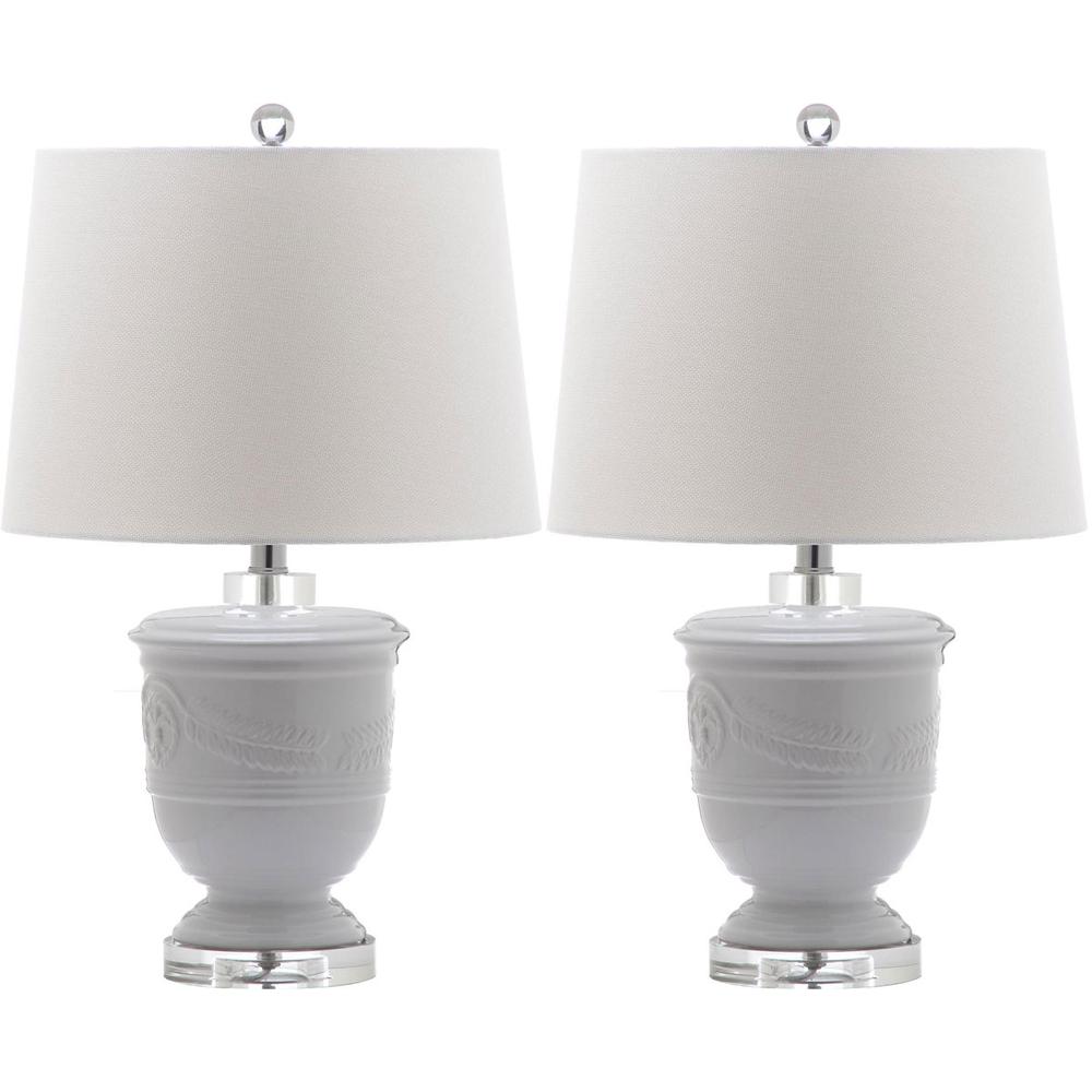 SHOAL 23-INCH H WHITE TABLE LAMP. Picture 1