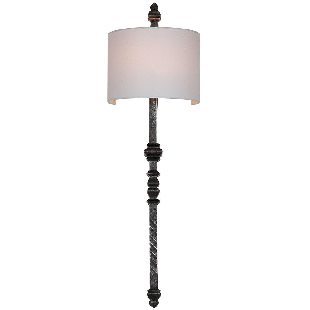 Covington 40-Inch H Wall Sconce, Silver Black. Picture 3