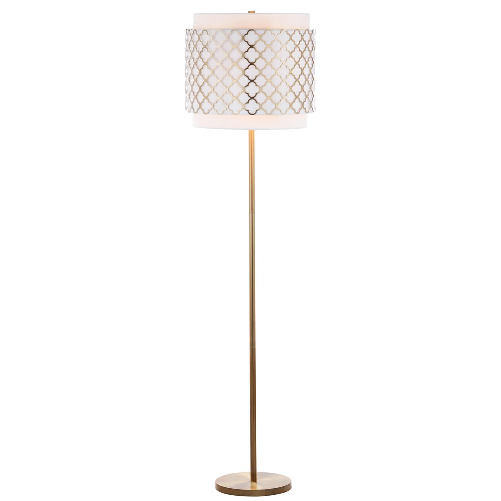 Priscilla 61.5-Inch H Floor Lamp, Gold. Picture 3
