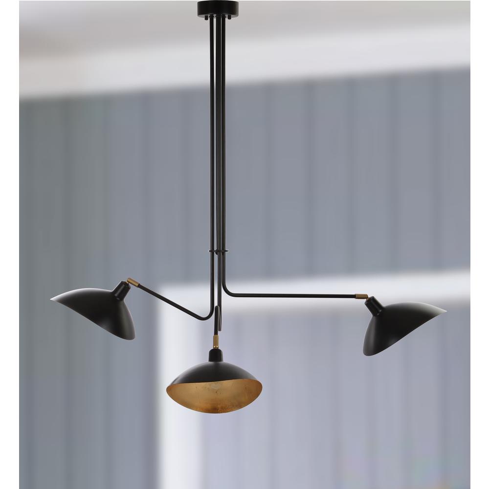 Lewis Metal Pendant Lamp, Black. Picture 1