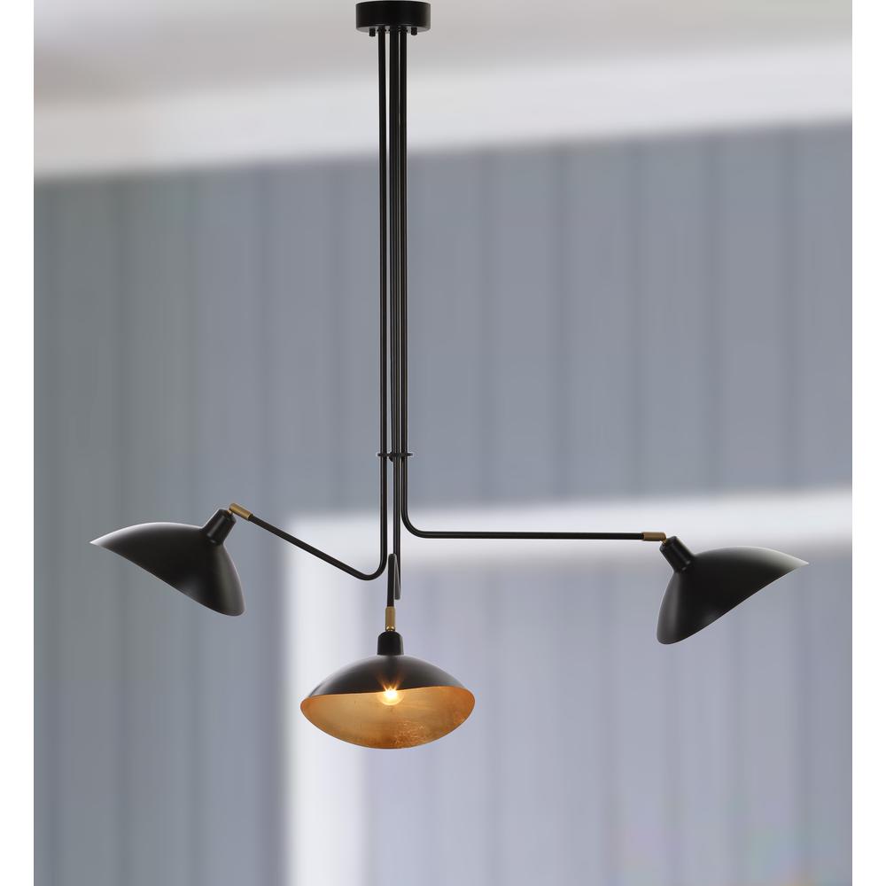Lewis Metal Pendant Lamp, Black. Picture 3