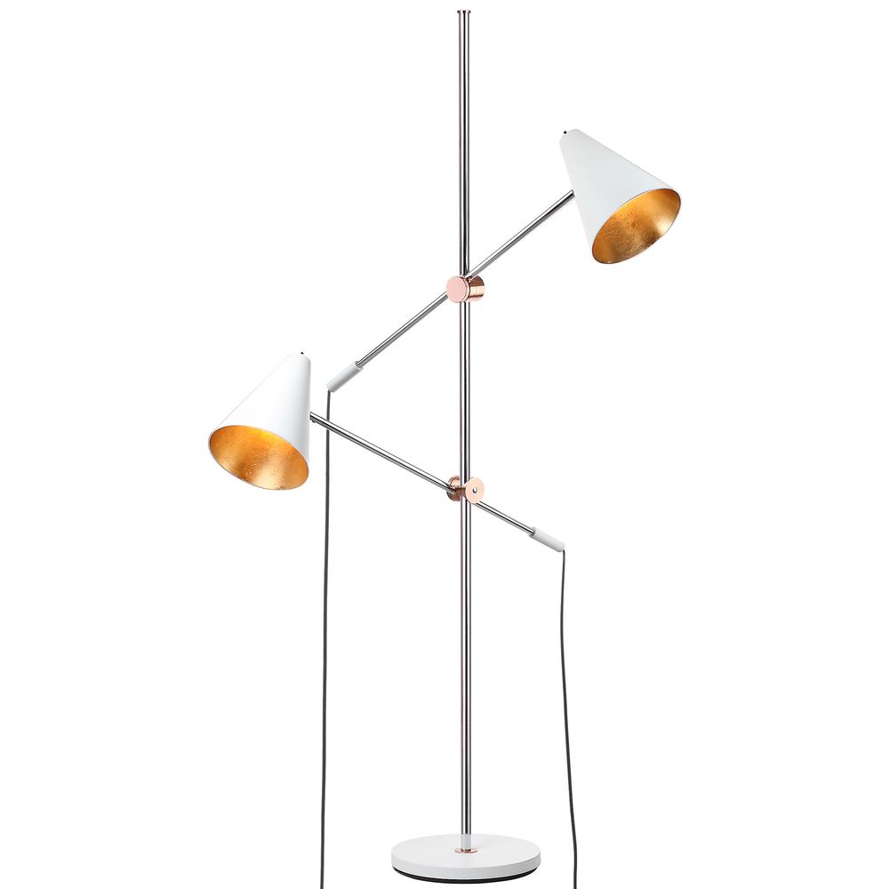 Reed 71-Inch H Floor Lamp, White. Picture 5