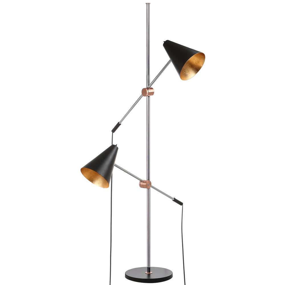Reed 71-Inch H Floor Lamp, Black. Picture 4