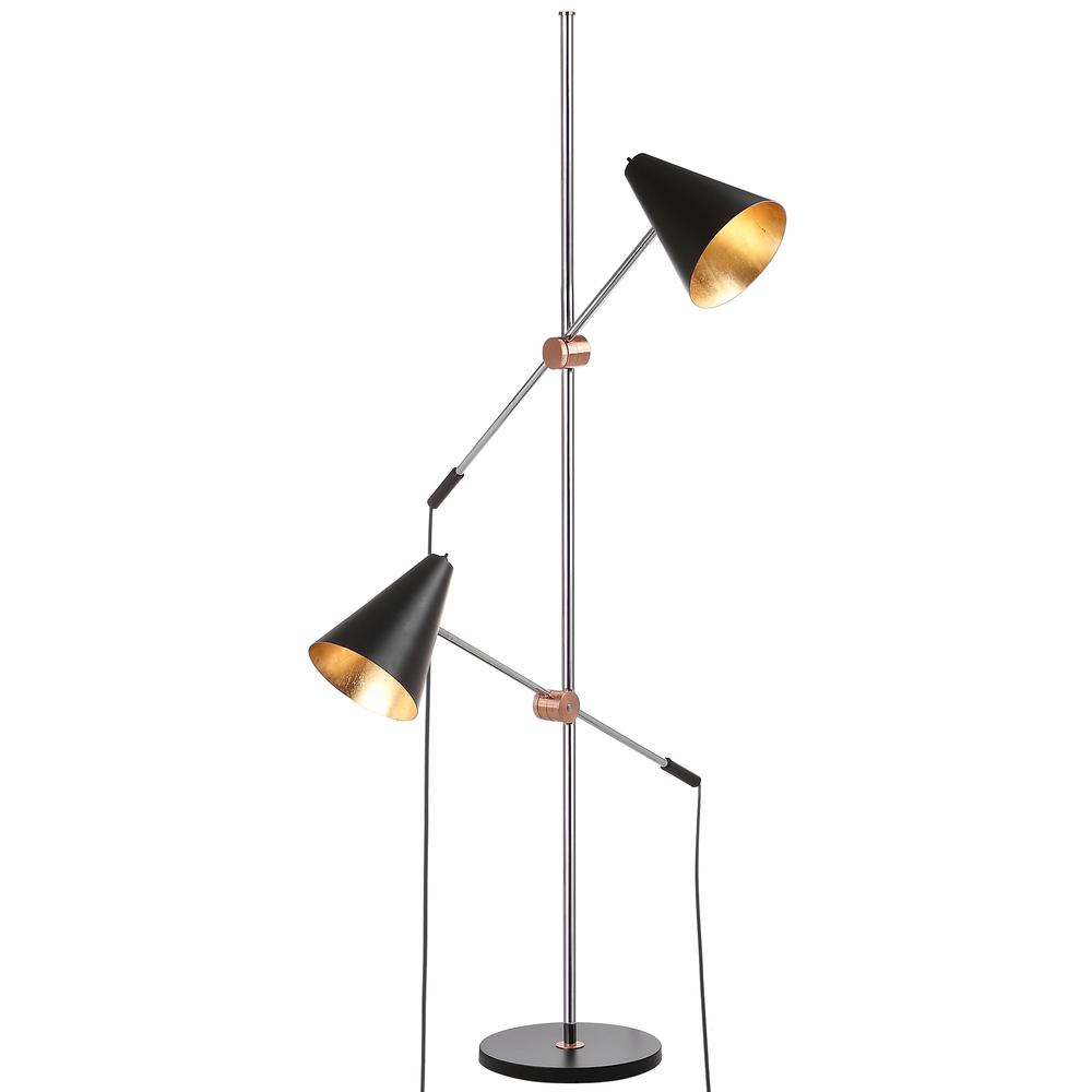 Reed 71-Inch H Floor Lamp, Black. Picture 7