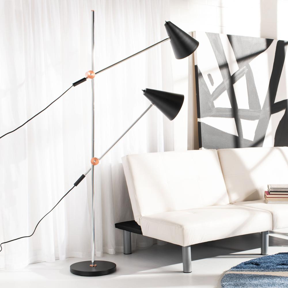 Reed 71-Inch H Floor Lamp, Black. Picture 8
