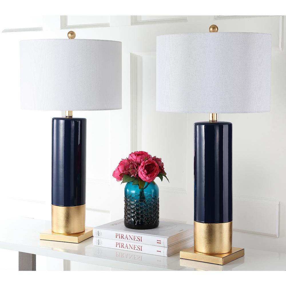 Dolce 31-Inch H Table Lamp, Navy/Gold. Picture 1