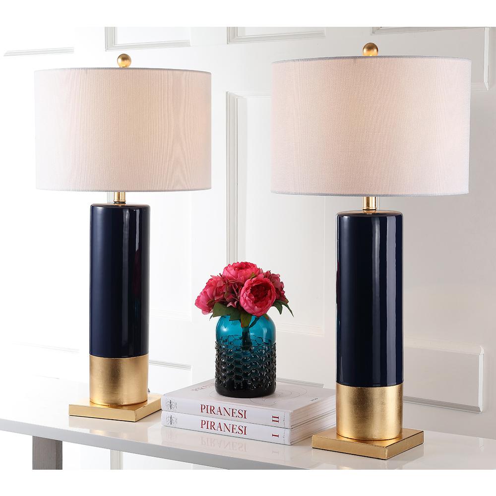 Dolce 31-Inch H Table Lamp, Navy/Gold. Picture 2