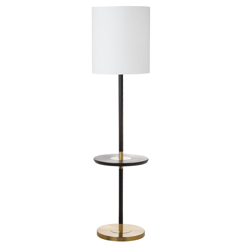 Janell 65-Inch H End Table Floor Lamp, Black. Picture 6