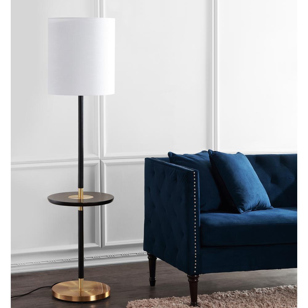 Janell 65-Inch H End Table Floor Lamp, Black. Picture 5