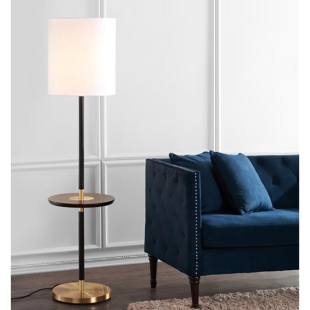 Janell 65-Inch H End Table Floor Lamp, Black. Picture 7