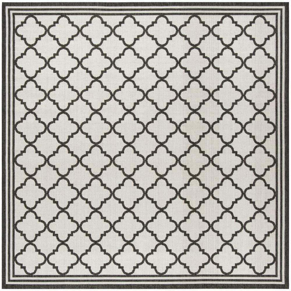 LINDEN 100, LIGHT GREY / CHARCOAL, 6'-7" X 6'-7" Square, Area Rug, LND121A-6SQ. Picture 1