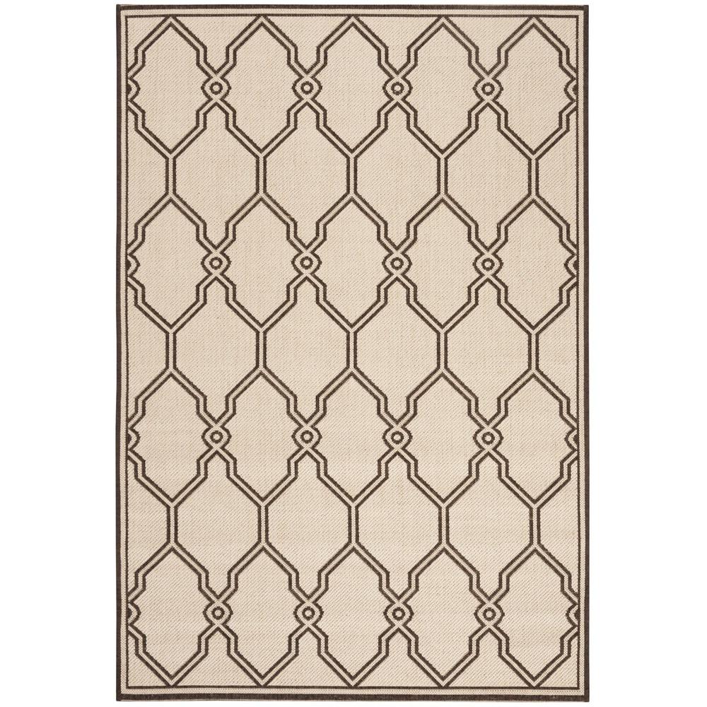 LINDEN 100, NATURAL / BROWN, 4' X 6', Area Rug, LND124B-4. Picture 1