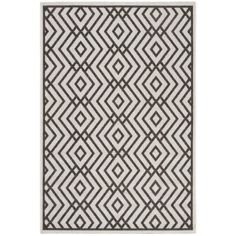 LINDEN 100, LIGHT GREY / CHARCOAL, 4' X 6', Area Rug, LND126A-4. Picture 1