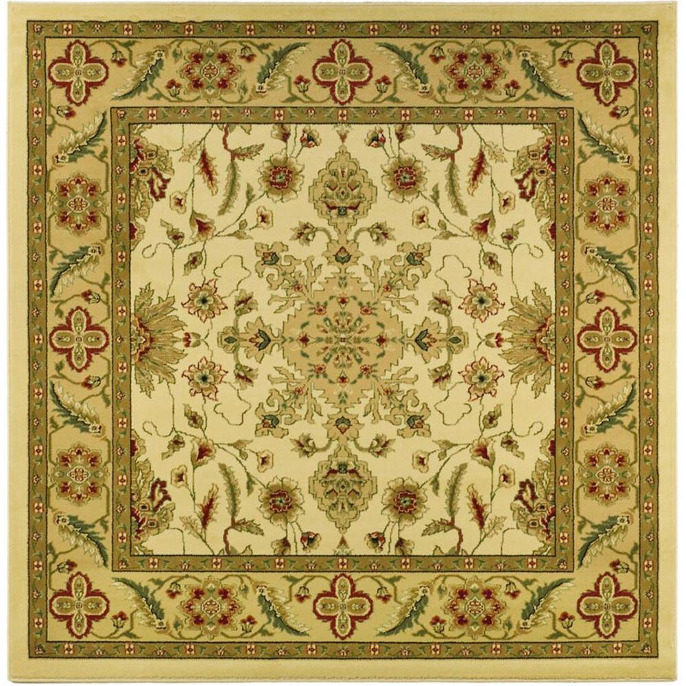 LYNDHURST, IVORY / TAN, 6' X 6' Square, Area Rug. Picture 1