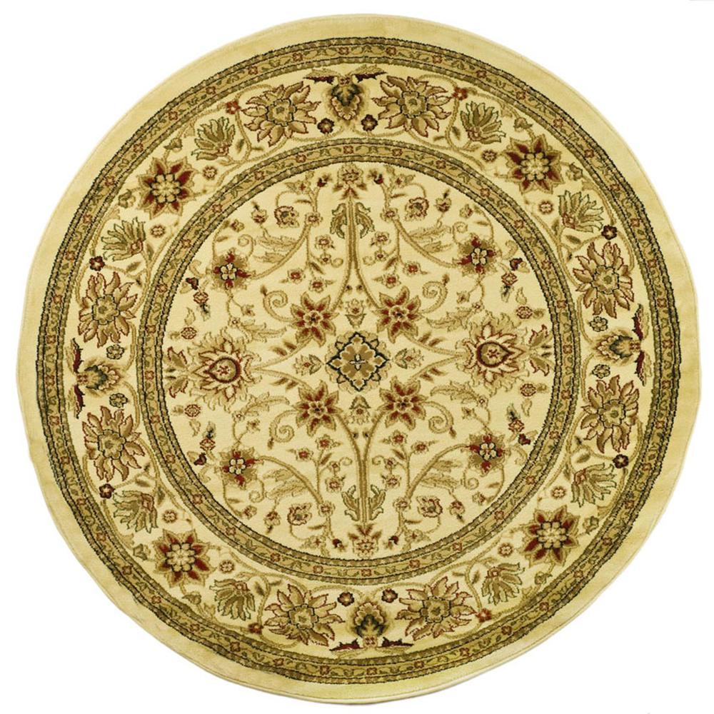 LYNDHURST, IVORY / IVORY, 5'-3" X 5'-3" Round, Area Rug, LNH212L-5R. The main picture.