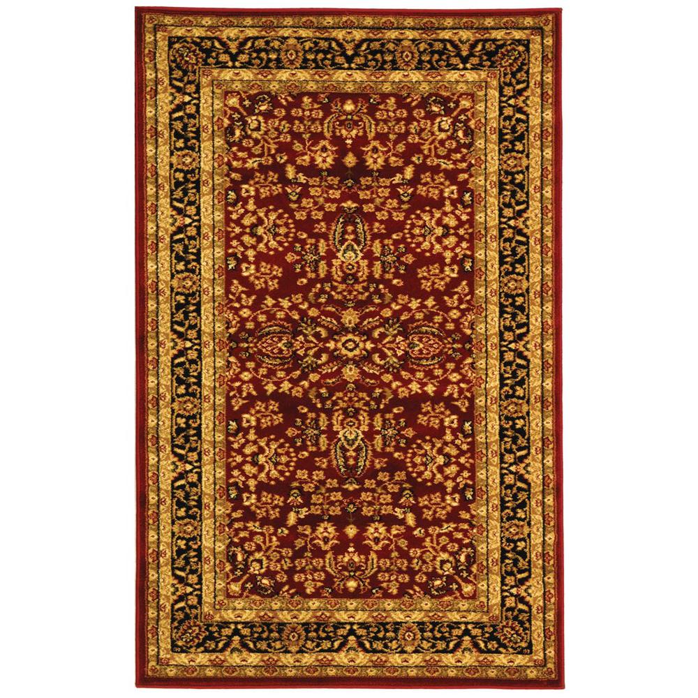 LYNDHURST, RED / BLACK, 3'-3" X 5'-3", Area Rug, LNH214A-3. Picture 1