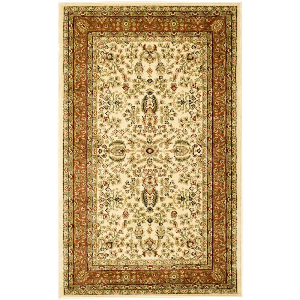 LYNDHURST, IVORY / RUST, 3'-3" X 5'-3", Area Rug, LNH214R-3. Picture 1