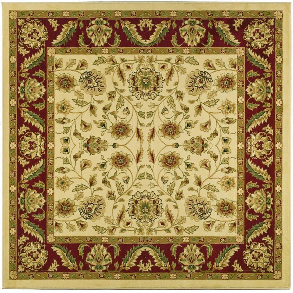 LYNDHURST, IVORY / RED, 6' X 6' Square, Area Rug, LNH215A-6SQ. Picture 1