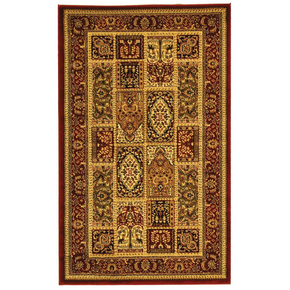 LYNDHURST, MULTI / RED, 3'-3" X 5'-3", Area Rug, LNH217B-3. Picture 1