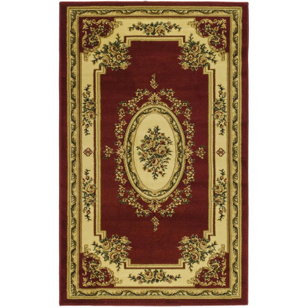 LYNDHURST, RED / IVORY, 3'-3" X 5'-3", Area Rug, LNH218C-3. Picture 1