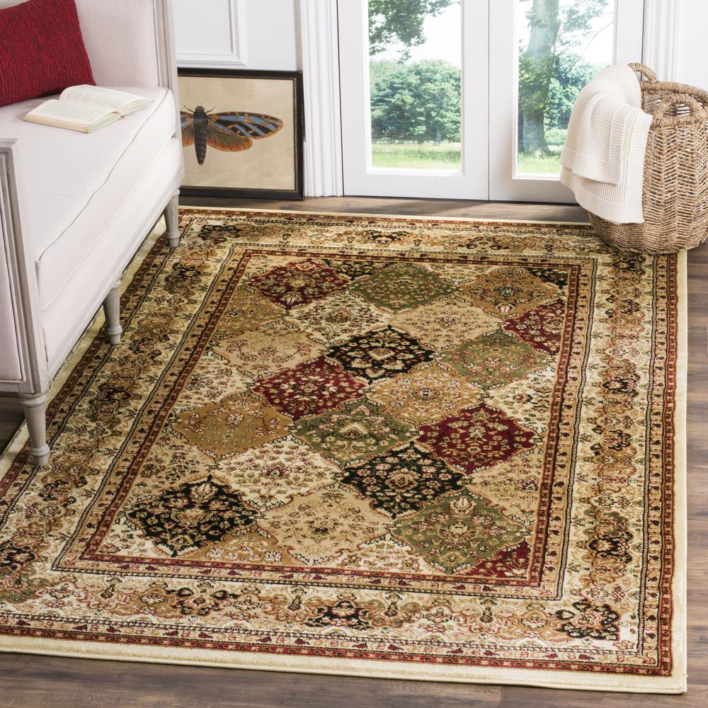 LYNDHURST, MULTI / IVORY, 5'-3" X 7'-6", Area Rug. Picture 5