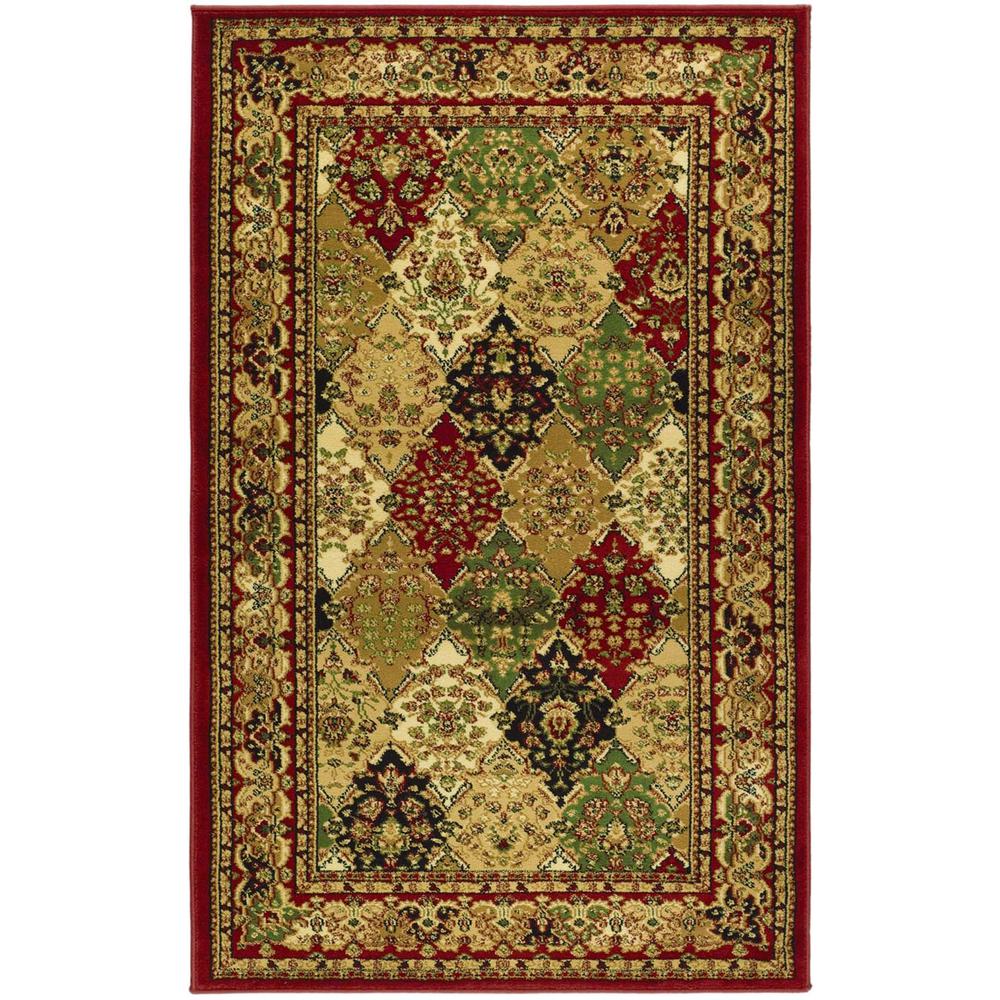 LYNDHURST, MULTI / RED, 3'-3" X 5'-3", Area Rug, LNH221B-3. The main picture.