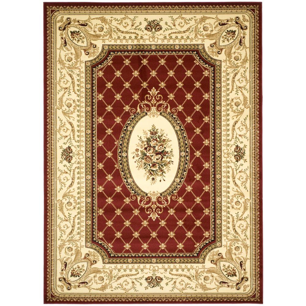 LYNDHURST, RED / IVORY, 8' X 11', Area Rug, LNH223B-8. The main picture.
