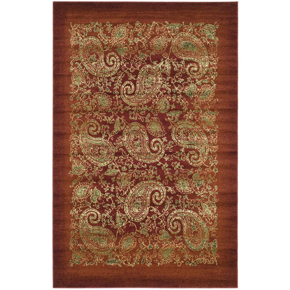 LYNDHURST, RED / MULTI, 6' X 9', Area Rug. Picture 1