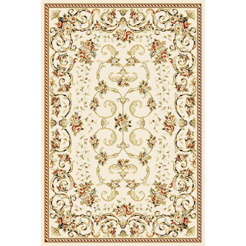 LYNDHURST, IVORY, 5'-3" X 7'-6", Area Rug. The main picture.