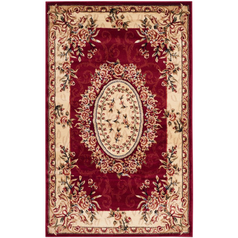 LYNDHURST, RED / IVORY, 3'-3" X 5'-3", Area Rug, LNH328C-3. Picture 1