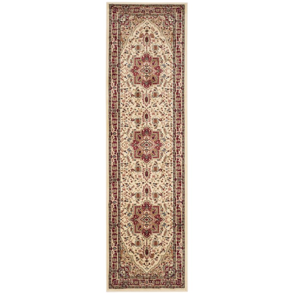 LYNDHURST, IVORY / RED, 2'-3" X 8', Area Rug, LNH330A-28. Picture 1