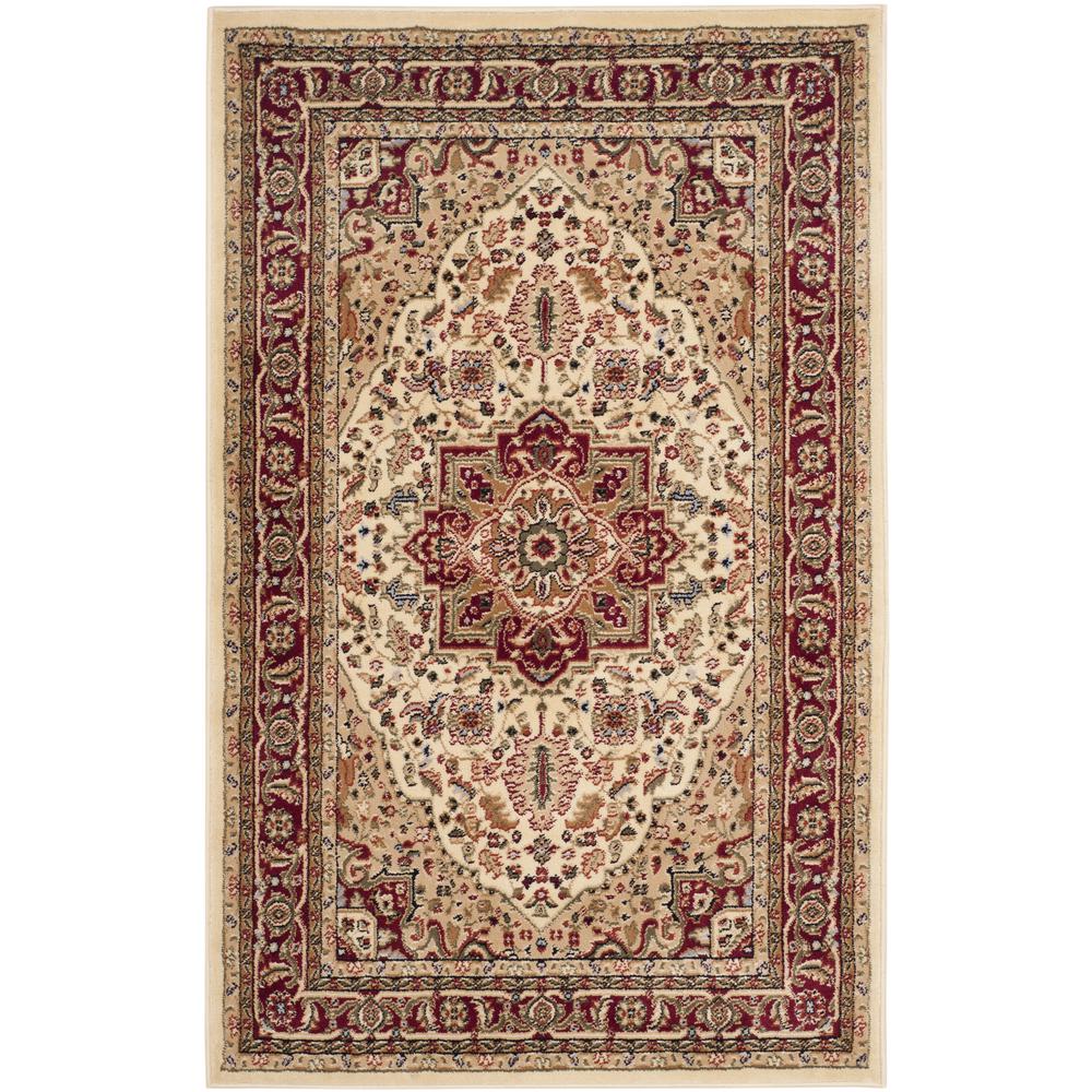 LYNDHURST, IVORY / RED, 3'-3" X 5'-3", Area Rug, LNH330A-3. Picture 1