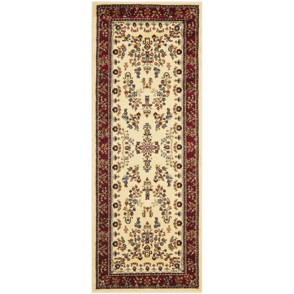 LYNDHURST, IVORY / RED, 2'-3" X 6', Area Rug, LNH331A-26. Picture 1