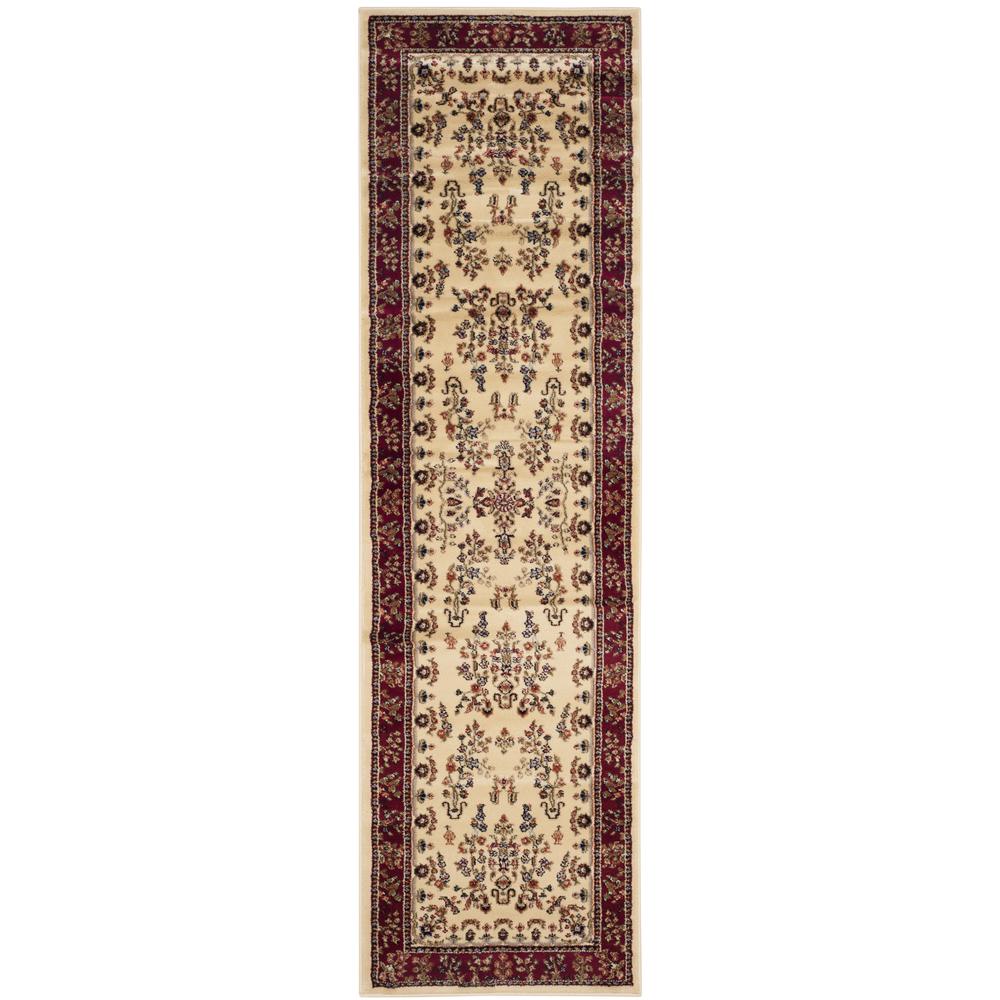 LYNDHURST, IVORY / RED, 2'-3" X 8', Area Rug, LNH331A-28. Picture 1