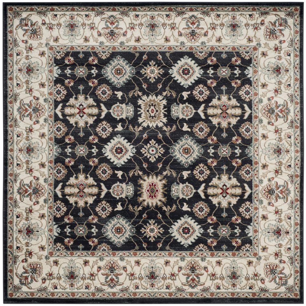 LYNDHURST, NAVY / CREME, 7' X 7' Square, Area Rug. Picture 1