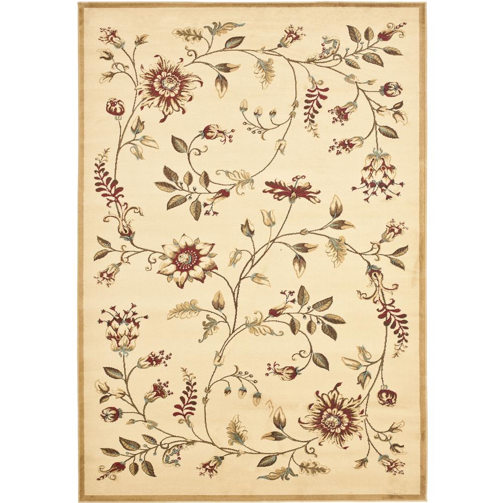 LYNDHURST, IVORY / MULTI, 5'-3" X 7'-6", Area Rug, LNH552-1291-5. Picture 1