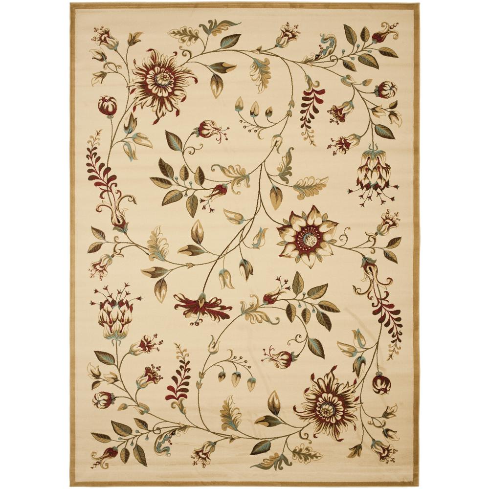 LYNDHURST, IVORY / MULTI, 8' X 11', Area Rug, LNH552-1291-8. Picture 1