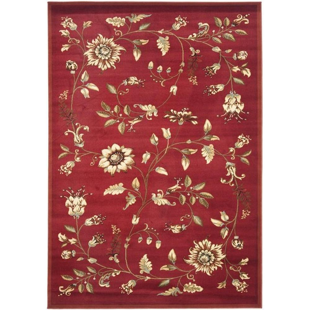 LYNDHURST, RED / MULTI, 5'-3" X 7'-6", Area Rug, LNH552-4091-5. Picture 1