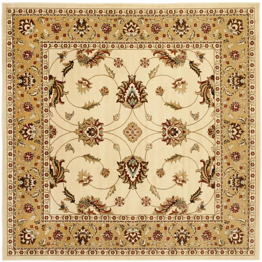 LYNDHURST, IVORY / BEIGE, 6'-7" X 6'-7" Square, Area Rug. Picture 1