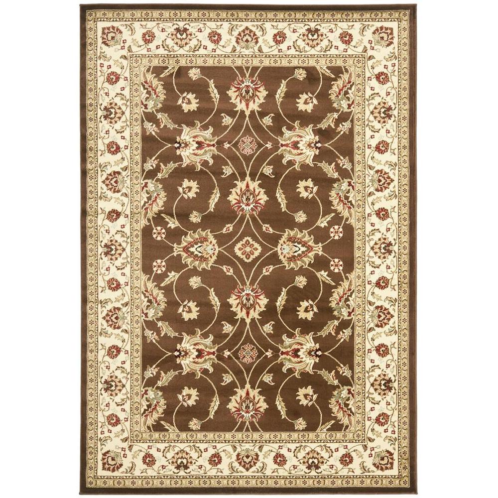 LYNDHURST, BROWN / IVORY, 5'-3" X 7'-6", Area Rug, LNH553-2512-5. Picture 1