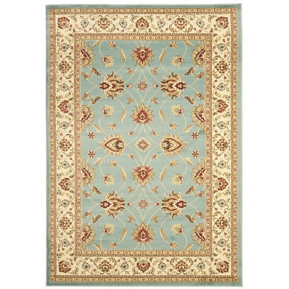 LYNDHURST, BLUE / IVORY, 5'-3" X 7'-6", Area Rug, LNH553-6512-5. Picture 1