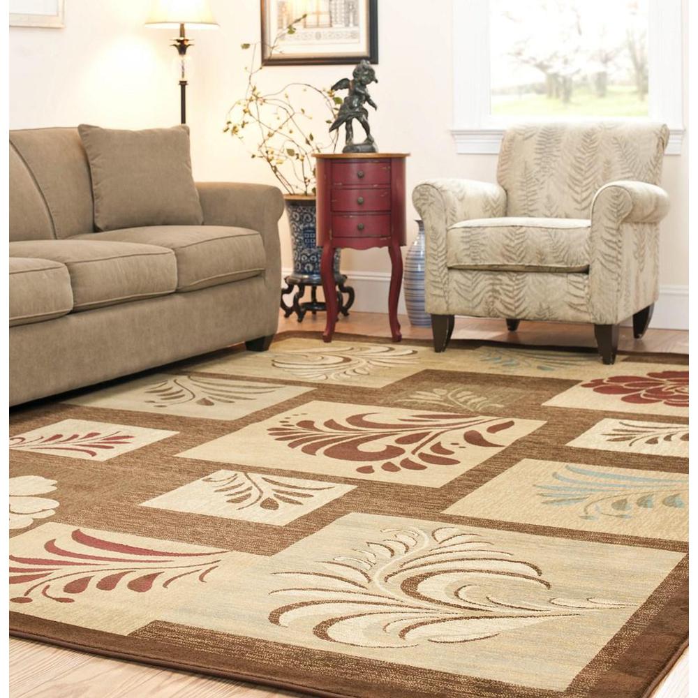 LYNDHURST, BROWN / MULTI, 8'-9" X 12', Area Rug, LNH554-2591-9. Picture 1