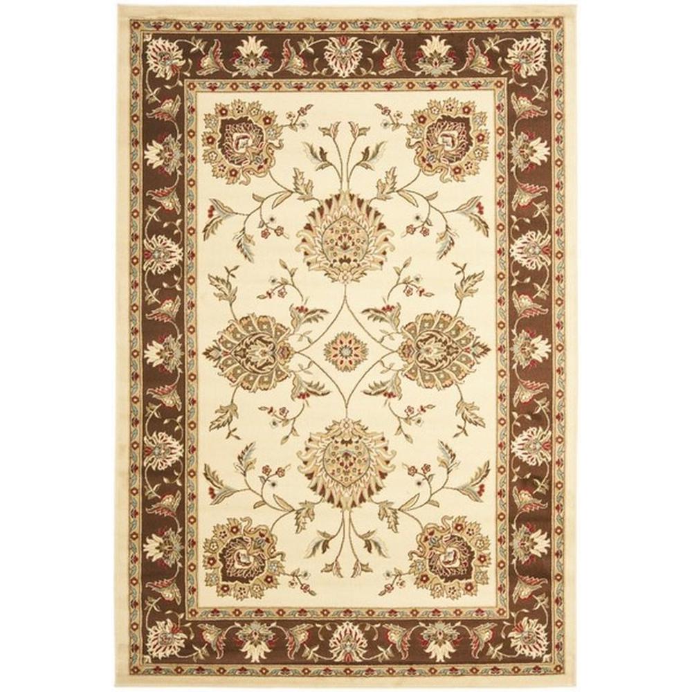 LYNDHURST, IVORY / BROWN, 5'-3" X 7'-6", Area Rug, LNH555-1225-5. Picture 1