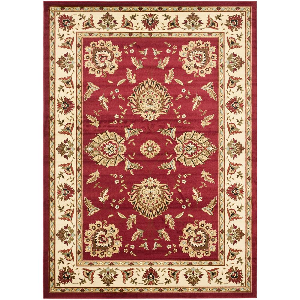 LYNDHURST, RED / IVORY, 8' X 11', Area Rug, LNH555-4012-8. Picture 1